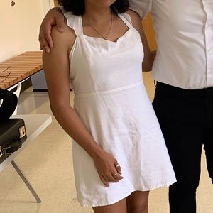 casual white dress